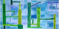 Barbara Btikofer: Schaltplan, 65 x 130 cm