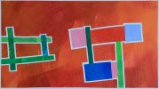 Barbara Btikofer: Gatter, 35 x 61,5 cm