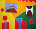 Barbara Btikofer: Aussichtsplattform, 80 x 100 cm