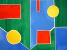Barbara Btikofer: Gelbe Punkte, 30 x 40 cm, (MK)