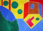 Barbara Btikofer: Innenraum, 50 x 70 cm, (MP)