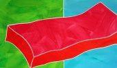 Barbara Btikofer: Roter Teppich, 60 x 100 cm