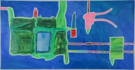 Barbara Btikofer: Nachthimmel, 50 x 95 cm