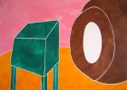 Barbara Btikofer: Grner Kasten, 100 x 140 cm