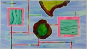 Barbara Btikofer: Kontinent, 40 x 70 cm