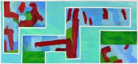Barbara Btikofer: Obenauf, 40 x 85 cm