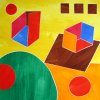Barbara Btikofer: Zwei Rume, 60 x 60 cm, (MP)