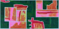 Barbara Btikofer: Festzug, 40 x 80 cm