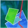 Barbara Btikofer: Rote Linie, 50 x 50 cm, (LH)