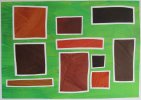 Barbara Btikofer: Braune Rechtecke in Grn, 42 X 60 cm, (SH)