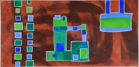Barbara Btikofer: Kraftwerk (grn), 61 x 125 cm, (SH)
