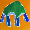 Barbara Btikofer: Erhobener Tisch, 50 x 50 cm
