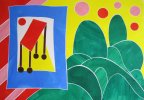 Barbara Btikofer: Aufgerichteter Tisch, 70 x 100 cm