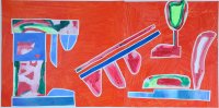 Barbara Btikofer: Schrein, 65 x 130 cm