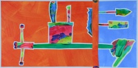 Barbara Btikofer: Ringer, 40 x 80 cm