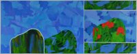 Barbara Btikofer: Nebenan, 45 x 115 cm