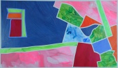 Barbara Btikofer: Dunkles Feld, 50 x 85 cm